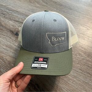 Bloom MT Richardson Gray and Green Trucker Hat